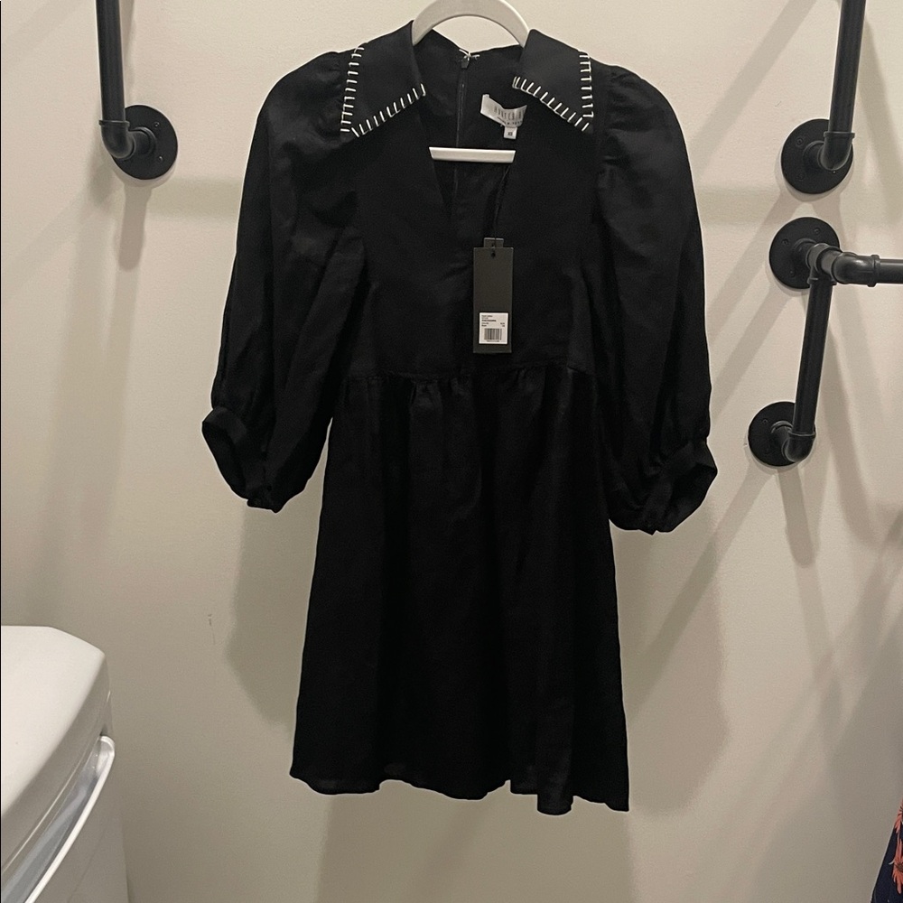 NWT Hunter Bell Black Dress with Stitching size XS